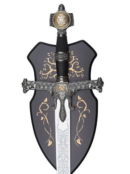 Сувенірний меч SWORD OF SOLOMON декоративний з настінним панно 032-C фото