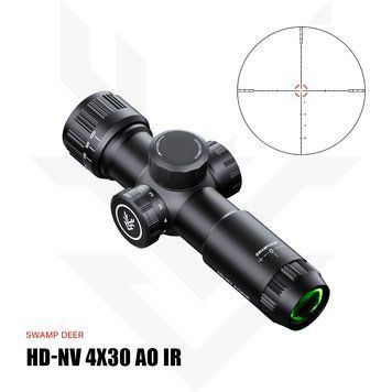 Оптический прицел Swamp Deer HD NV 4x30 AO IR, 30 мм, подсветка, AO, HD-оптика HD NV 4X30 AO IR фото