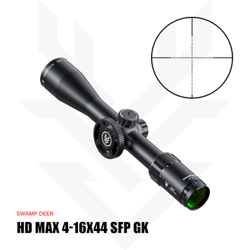 Оптический прицел Swamp Deer HD MAX 4&ndash;16&times;44 SFP GK, 30 мм, боковая отстройка параллакса, HD-оптика HD MAX 4-16X44SFP GK фото