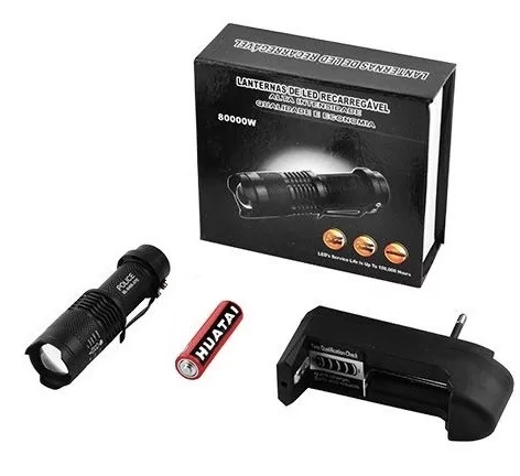 Ліхтар акумуляторний Police 8468, CREE Q5, зум, 14650, ручний LED 8468 фото