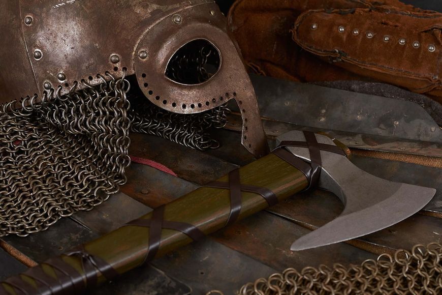 Сувенирный топор SKEGG&Oslash;X VIKINGS декоративный с настенным панно 149-C фото