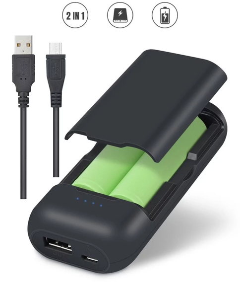 Повербанк корпус PB2 під 2x18650 Power Bank USB зарядний пристрій кейс PB2 фото