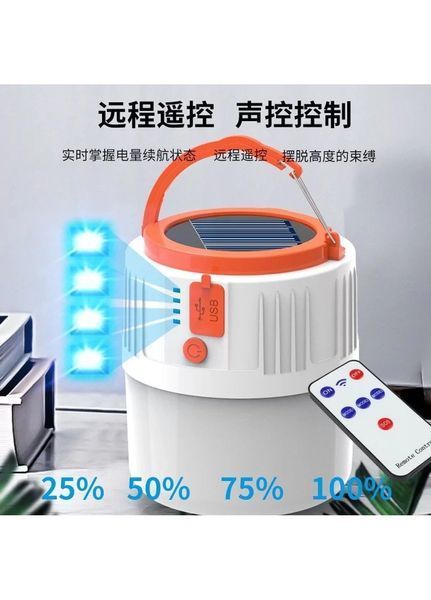 Кемпінговий ліхтар TM-B42 акумуляторний із сонячною панеллю Power Bank 600 лм для туризму та риболовлі TM-B42 фото