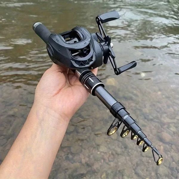 Дорожній спінінговий набір &laquo;Fishing Pro&raquo; 2 м з мультиплікаторною котушкою spin455 фото