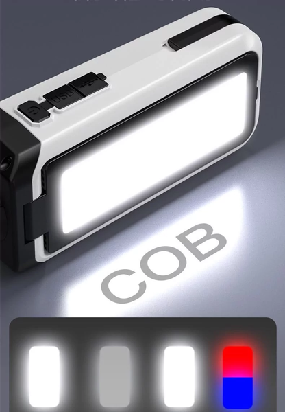 Багатофункціональний ліхтар RF-8859 акумуляторний COB + LED з магнітом Power Bank Type-C RF-8859 фото