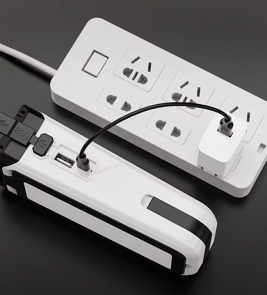 Багатофункціональний ліхтар RF-8859 акумуляторний COB + LED з магнітом Power Bank Type-C RF-8859 фото