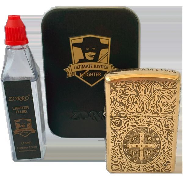 Бензиновая зажигалка Constantine Gold Vintage HL-303 фото