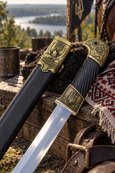 Шашка &laquo;Українська слава&raquo; &mdash; українська козацька сувенірна шабля UA191 фото