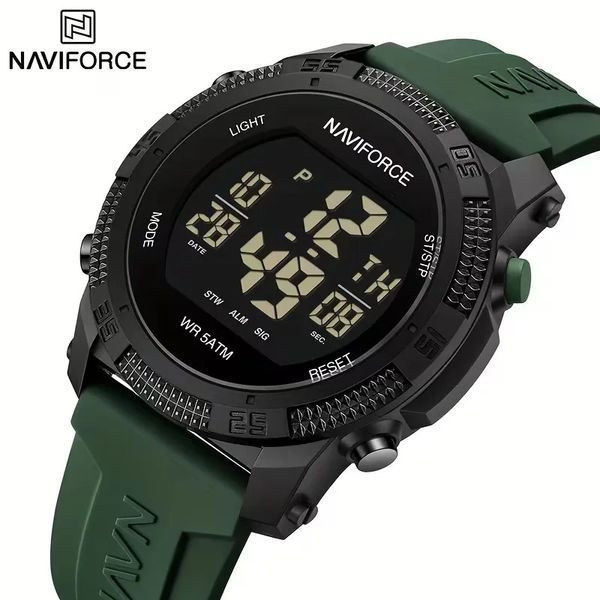 Чоловічий електронний спортивний годинник Naviforce NF7104 фото