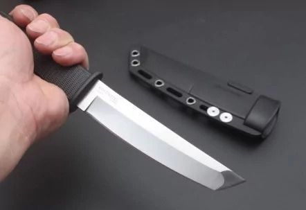 Тактический нож Cold Steel Kobun Tanto с фиксированным клинком и ножнами Secure-Ex 17T фото