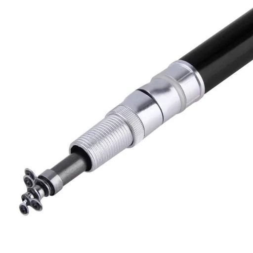 Міні-вудка телескопічна Fish Pen 1 м з котушкою, кишенькова, чорна Fish-Pen фото