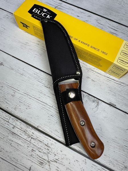 Нож Buck 480 с клинком из стали 440C и деревянной рукоятью 480 фото