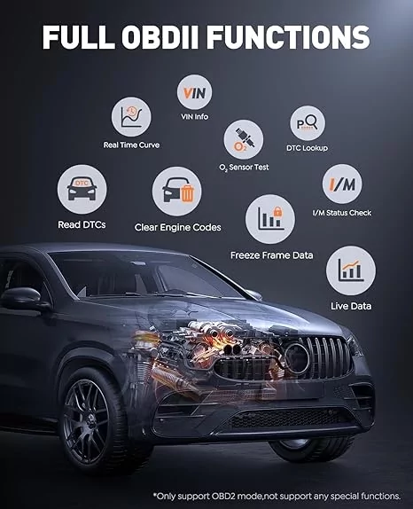 Пусковий пристрій та OBD2 сканер TREKURE 5000A 2в1, бустер для запуску авто, Power Bank 16800 мАг 5000A фото