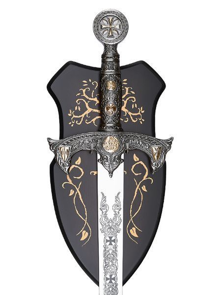 Сувенірний меч TEMPLAR KNIGHT SWORD декоративний з настінним панно 083-C фото