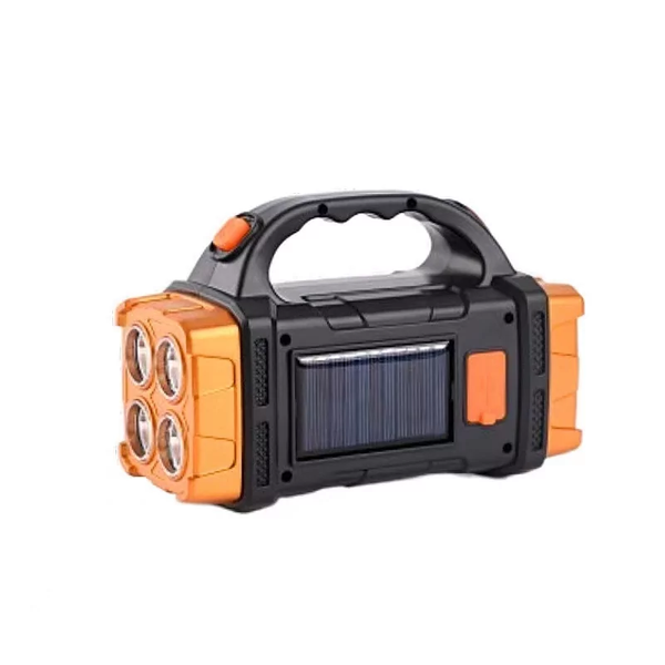 Ліхтар ручний акумуляторний HB-2678 із сонячною панеллю, XPE + COB, 200 м, power bank HB-2678 фото
